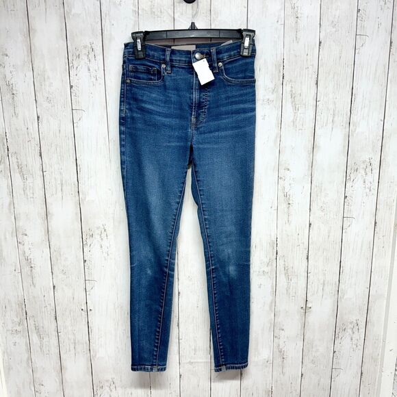 Everlane Jeans Women Size 24 Ankle Dark Blue High Waisted Skinny Organic Cotton - Picture 1 of 5